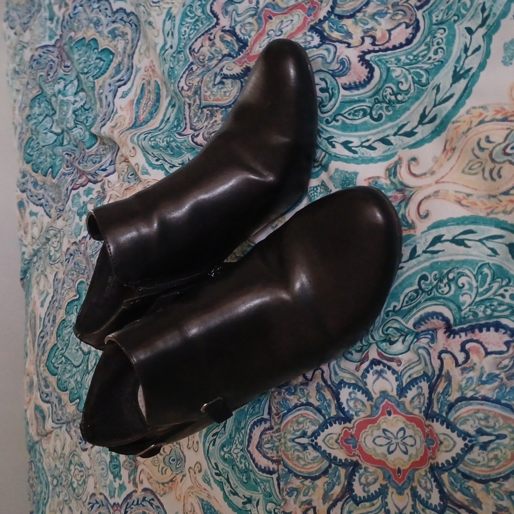 Black ankle boots